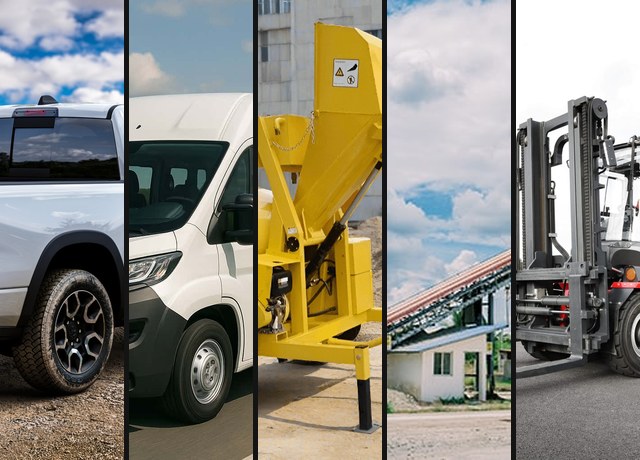 Support fleet: pickups, mixers and generators